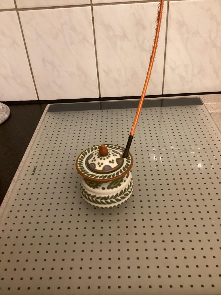 Inkt potje met pen, Antiek en Kunst, Ophalen of Verzenden
