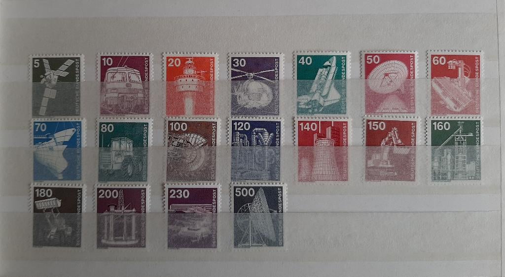 BRD Duitsland 1975 Techniek 18 Postzegels Postfris, Ophalen, BRD, Postfris
