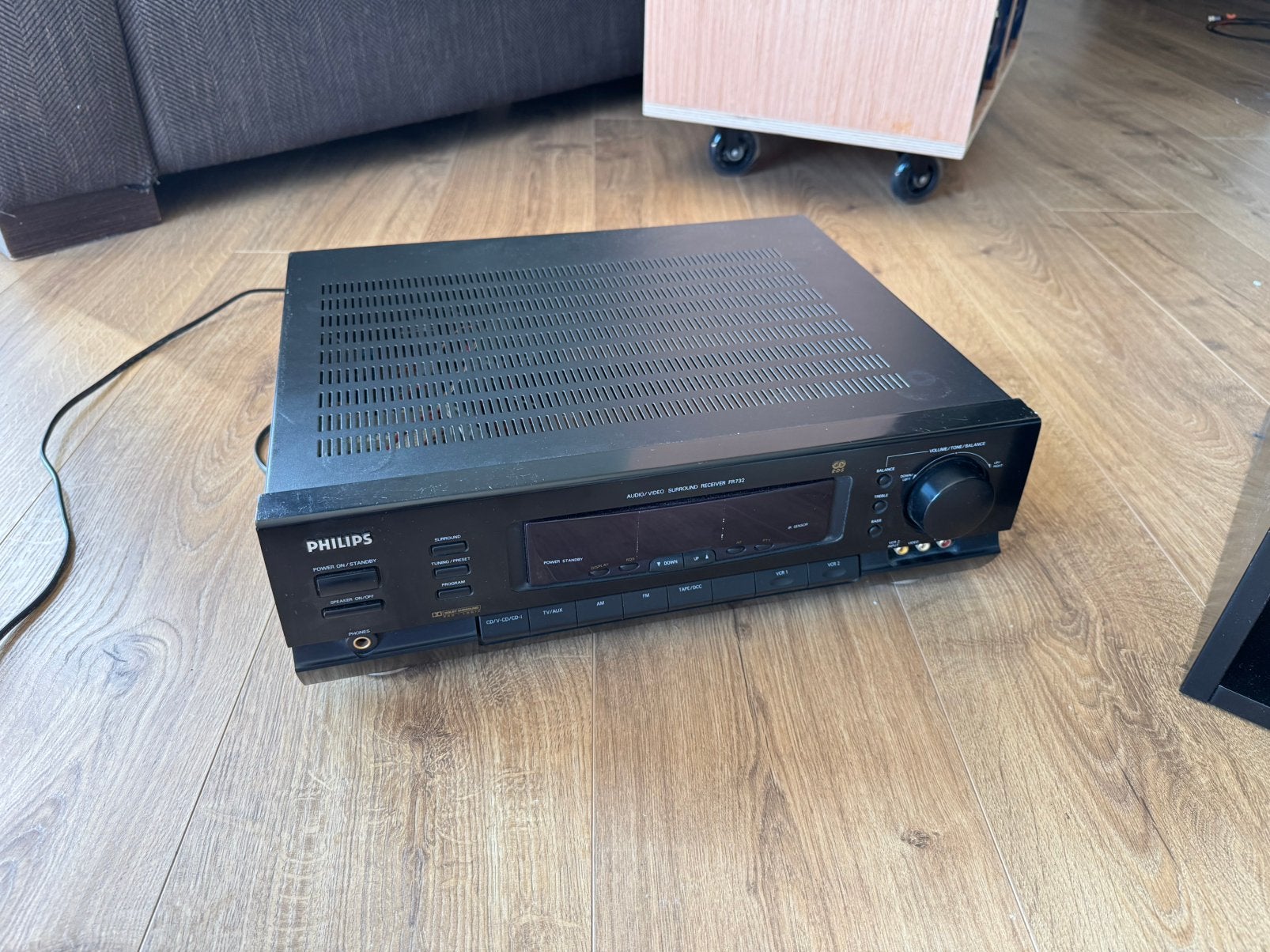 Philips FR-732 vintage surround receiver / versterker, Ophalen, Gebruikt, Minder dan 60 watt, Overige merken