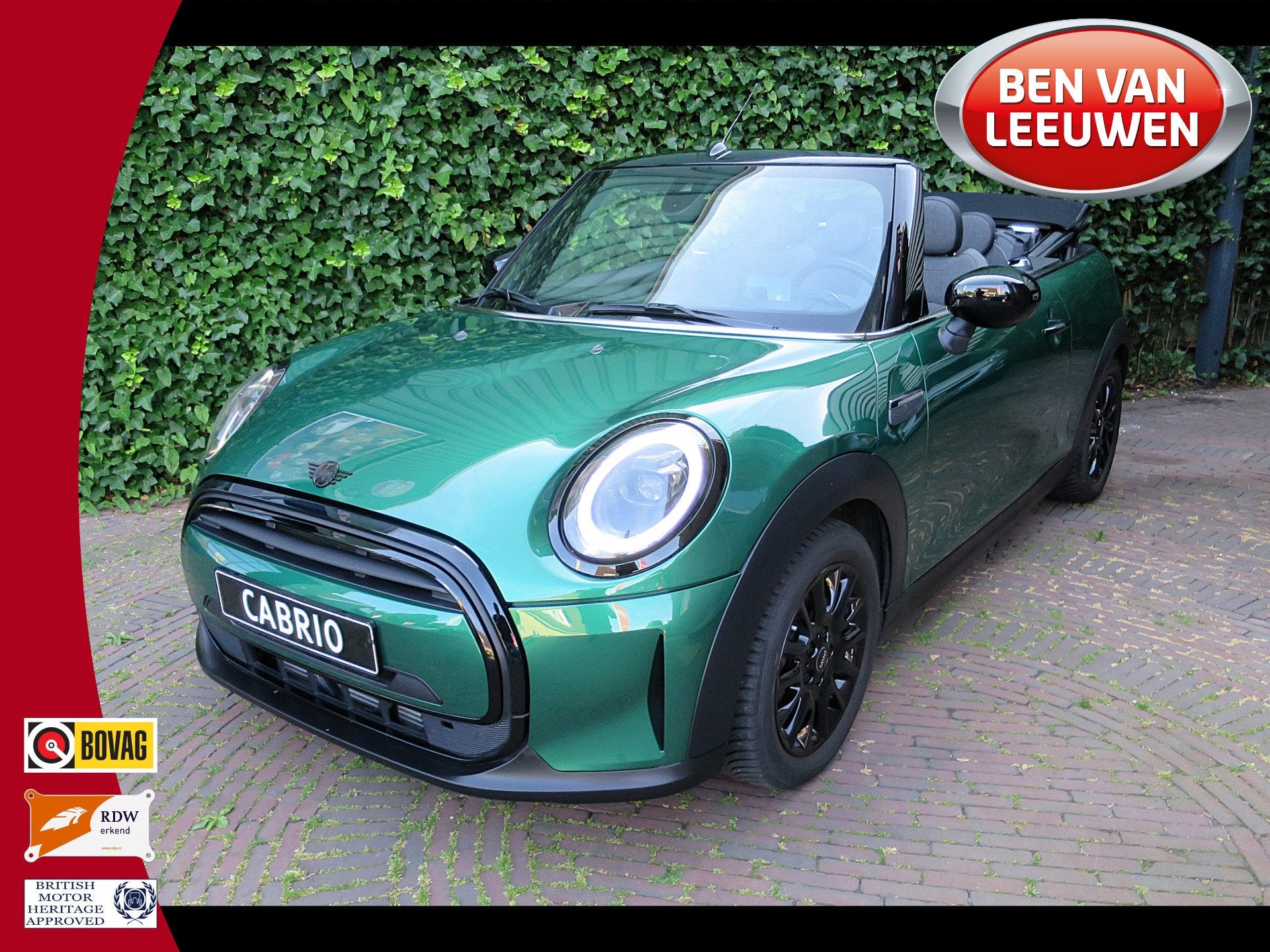 MINI Cabrio 1.5 Cooper Classic F57 LCI2 aut met Navi, A.cam,, 12 maanden, 136 pk, Gebruikt, 4 stoelen
