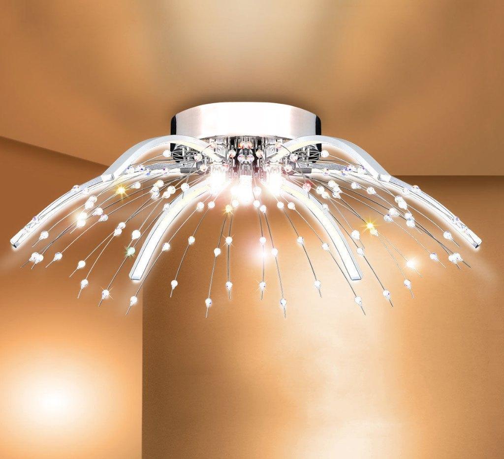 Kristallen Plafondlamp Kroonluchter Hanglamp Luchter 240026., Ophalen of Verzenden, Nieuw, Glas