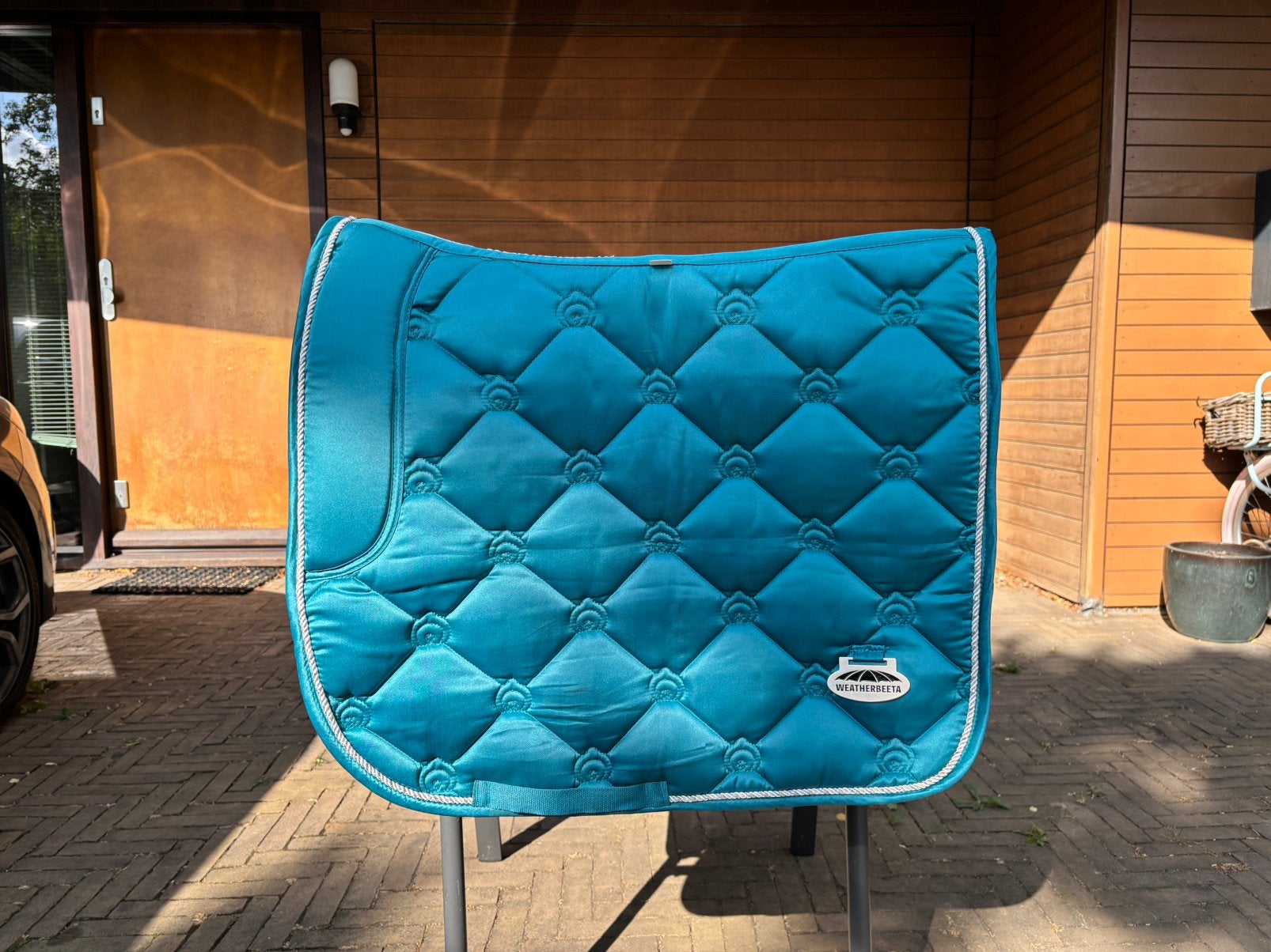 Weatherbeeta Dressuur zadeldek FULL - Blauw/turquoise, Dieren en Toebehoren, Gebruikt, Blauw, Full (L), Ophalen