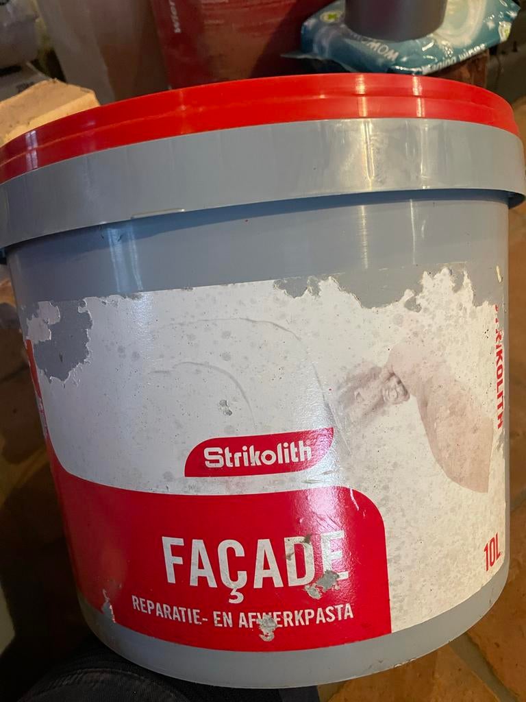 Strikolith Facade Naturel 10LTR - Nieuw ongeopend, Doe-het-zelf en Verbouw, Verf, Beits en Lak, Ophalen, 5 tot 10 liter, Nieuw