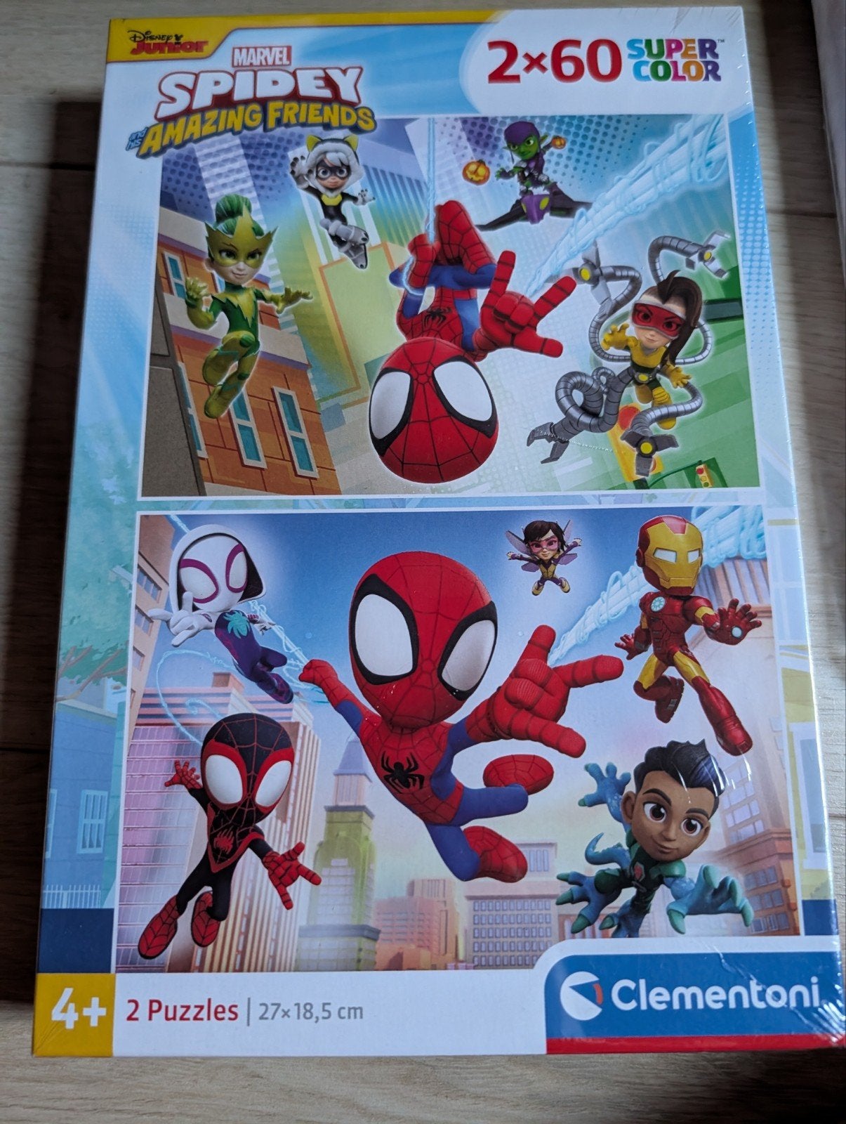 Spiderman puzzel 2-in-1 Nieuw (plastic om doos), Ophalen, Meer dan 50 stukjes, Nieuw, 6 jaar of ouder
