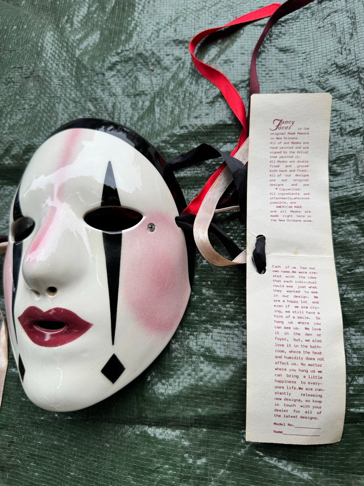 Fancy Faces masker - Handgemaakt Venetiaans masker, Ophalen of Verzenden, Nieuw