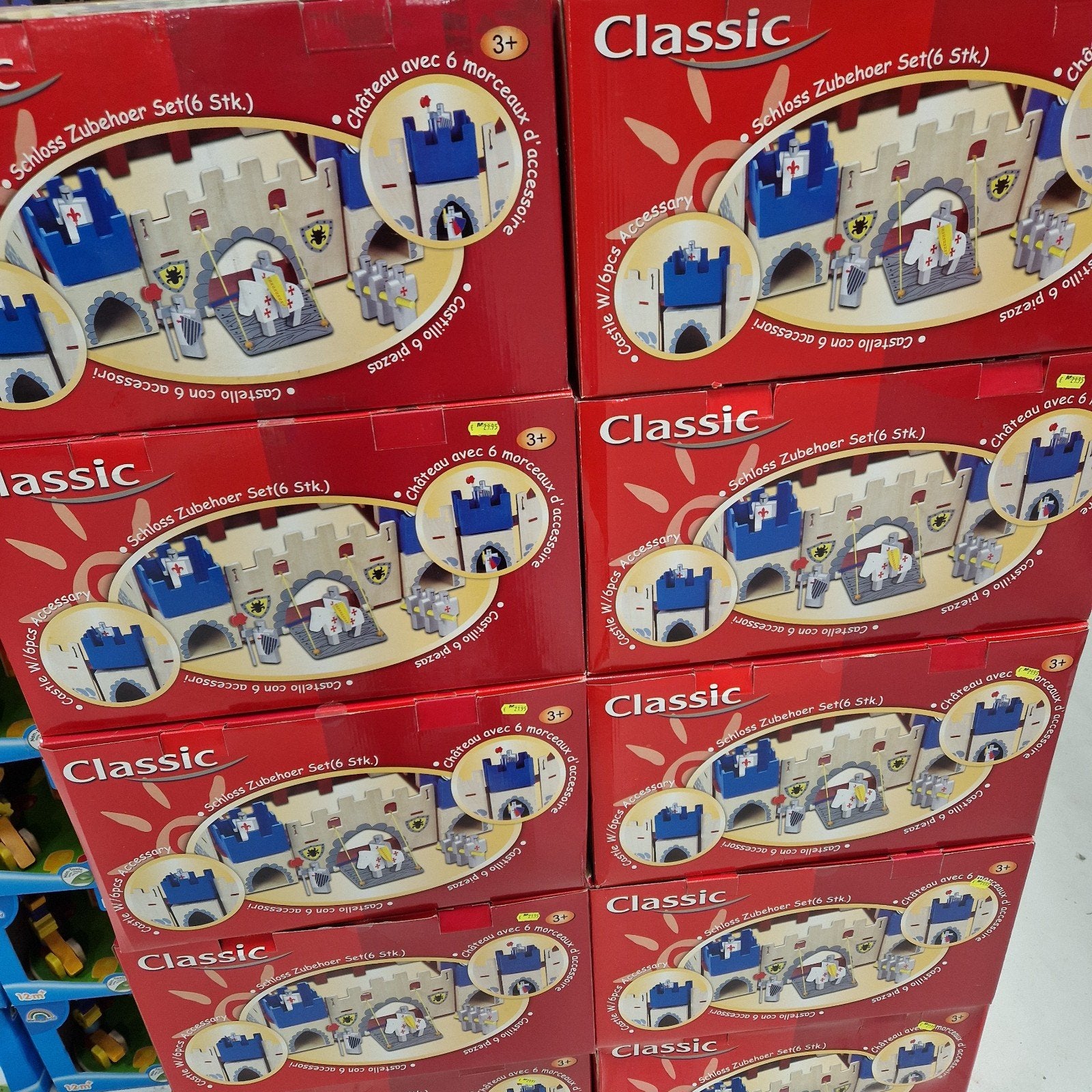 Houten Kasteel Speelset - Nieuw in Doos! OP=OP, Classic, Classic, Ophalen of Verzenden, Nieuw