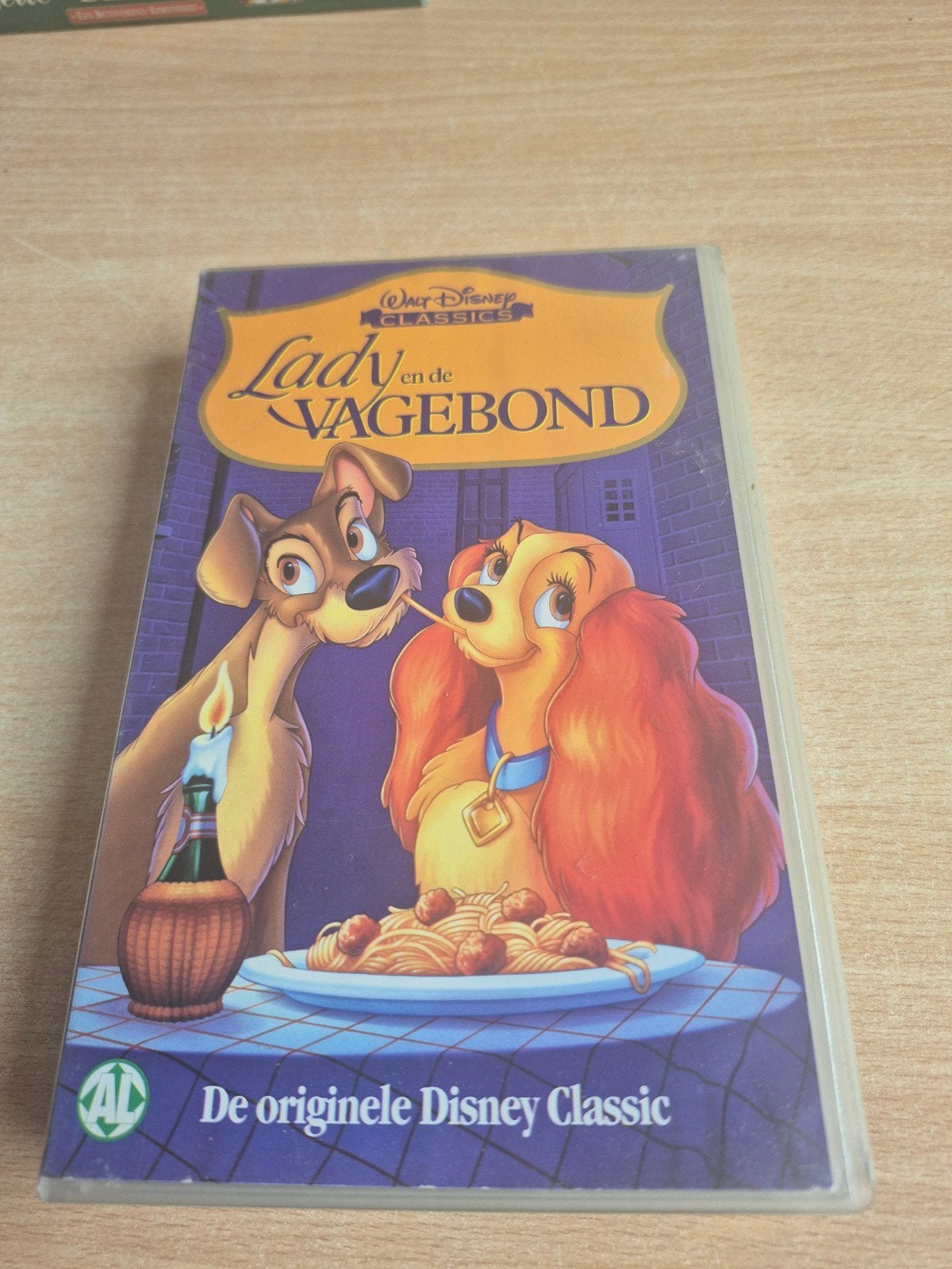 Lady en de Vagebond - Disney Classic VHS, Cd's en Dvd's, Nederlands ondertiteld, Gebruikt, Alle leeftijden, Kinderfilm
