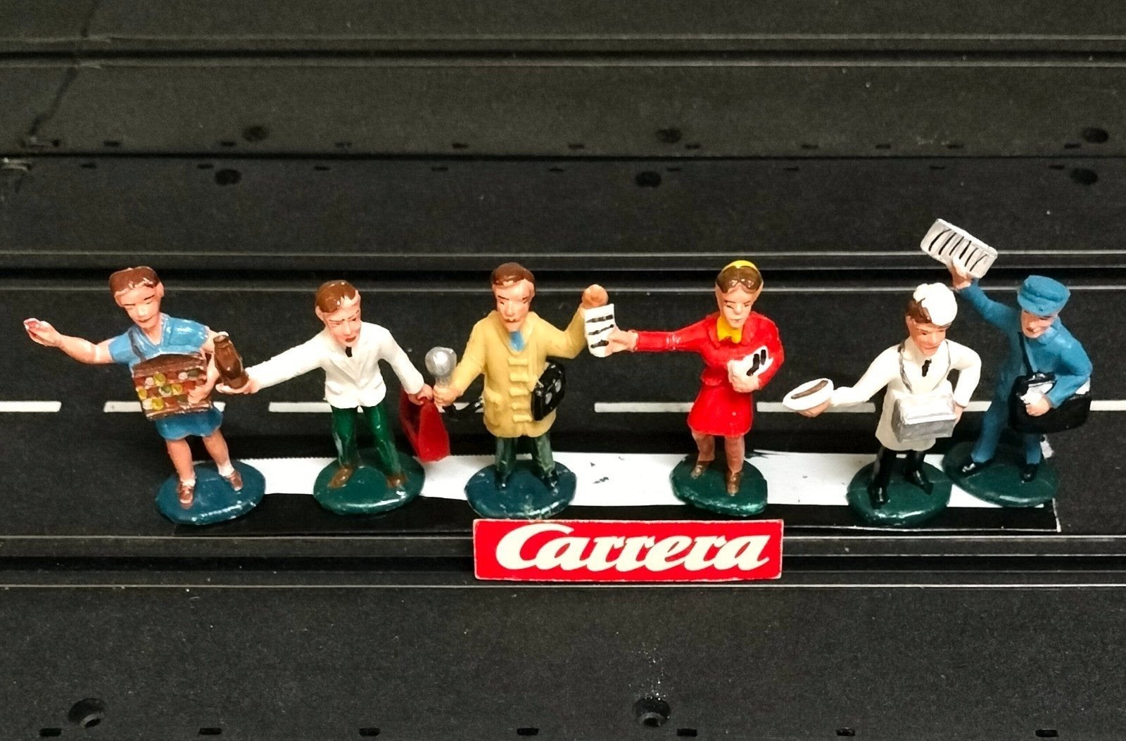 Carrera racebaan orginele baan figuren set personeel scenery, Verzenden, Zo goed als nieuw, Elektrisch, Carrera