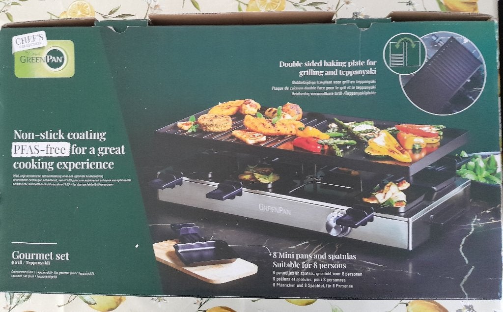 Zo goed als nieuw Tafelgrillplaat, Witgoed en Apparatuur, Gourmetstellen, Ophalen, Zo goed als nieuw, 8 personen of meer
