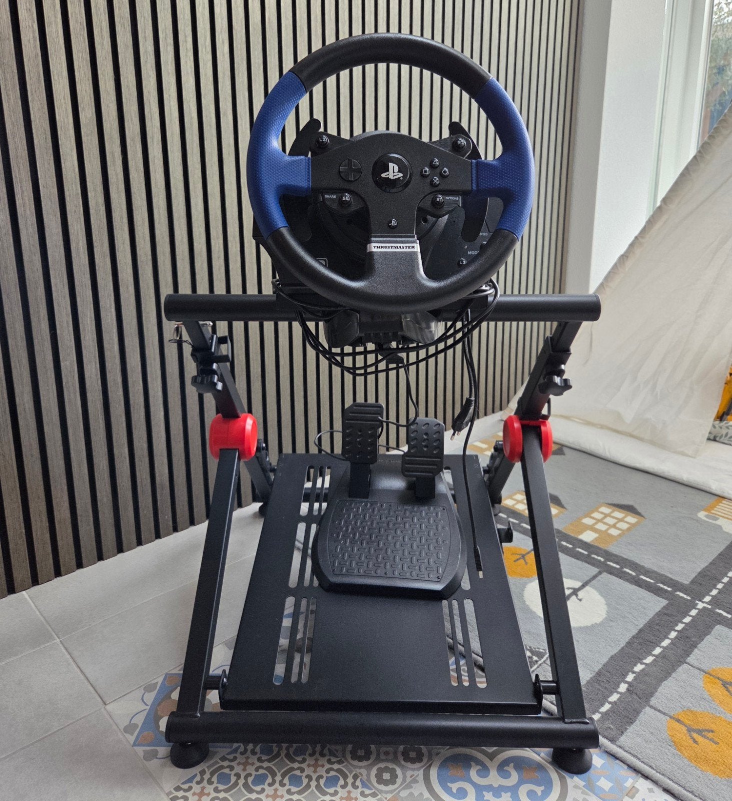 Thrustmaster T150 RS Force Feedback - Racestuur + Standaard, Spelcomputers en Games, Ophalen, Zo goed als nieuw, Stuur of Pedalen