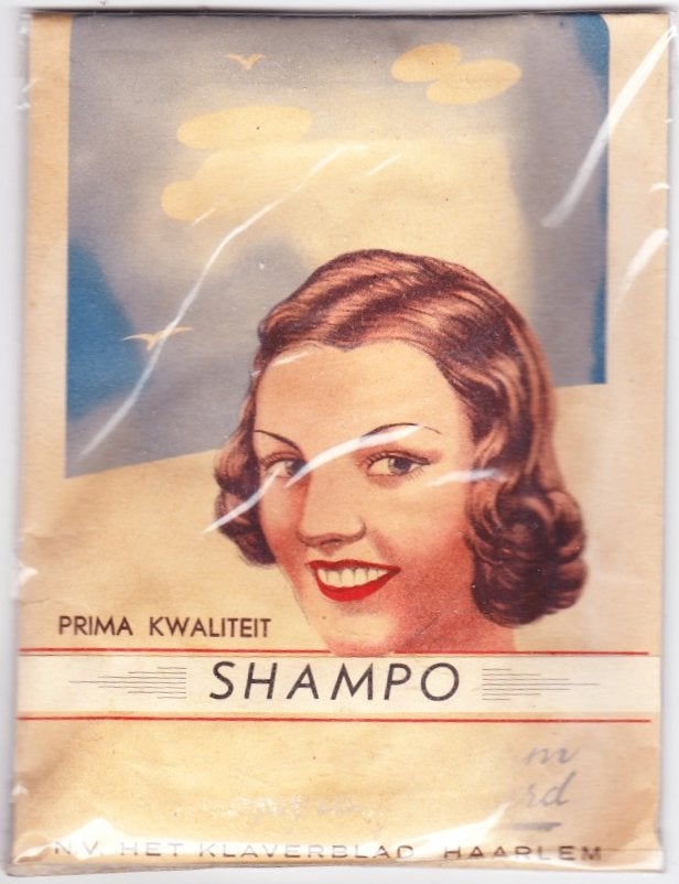 Vintage Shampo Verpakking - NV Het Klaverblad Haarlem, Verzenden, Zo goed als nieuw, Verpakking