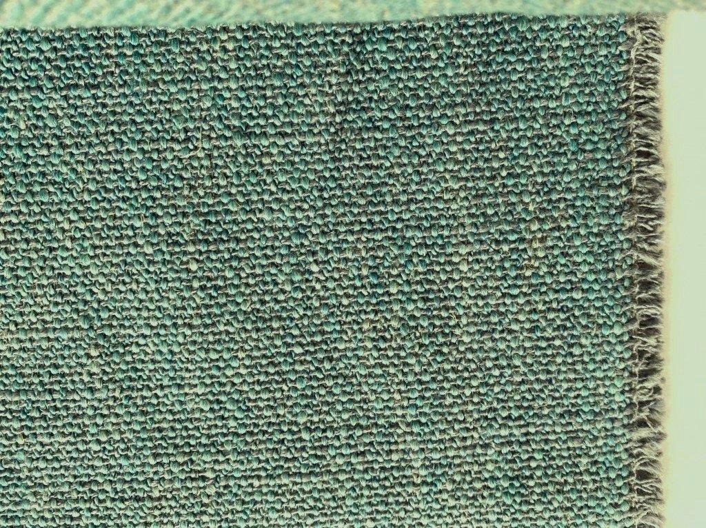 Meubelstof Nardo; lichtgroenblauw (aqua); 23 meter NU €40 pm, Overige materialen, Blauw, 120 cm of meer, Ophalen of Verzenden