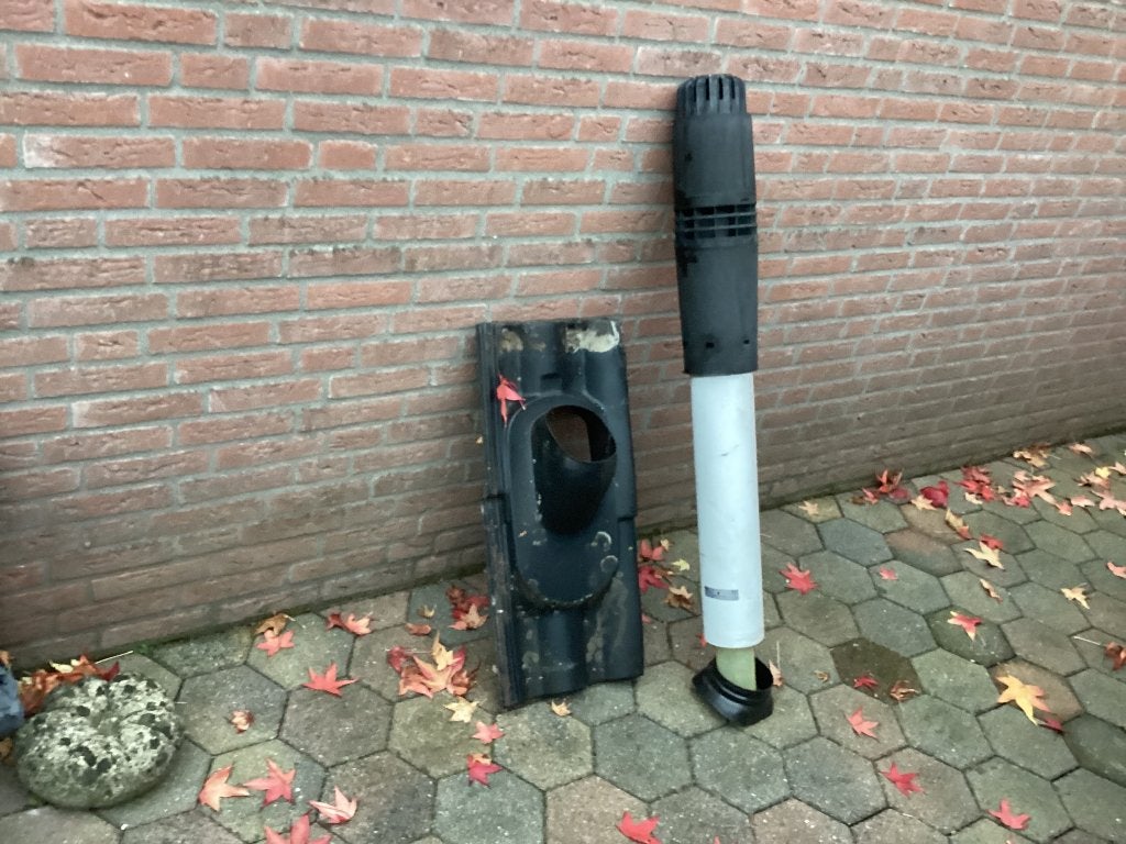 Dakdoorvoer voor cv, Ophalen, Gebruikt, Afzuiger