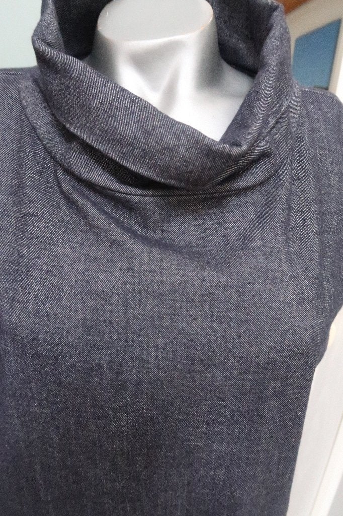 Sylver mooie chique jurk blauwgrijs mt 38, Kleding | Dames, Maat 38/40 (M), Sylver, Zwart, Ophalen of Verzenden