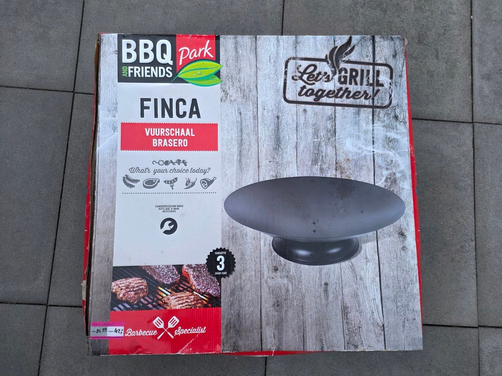Finca Vuurschaal Brasero - BBQ Park, Tuin en Terras, Vuurkorven, Ophalen, Nieuw