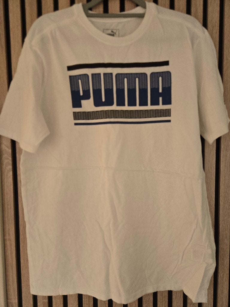 Vintage stijl t-shirt, Kleding | Heren, T-shirts, Wit, Ophalen of Verzenden, Zo goed als nieuw, Puma