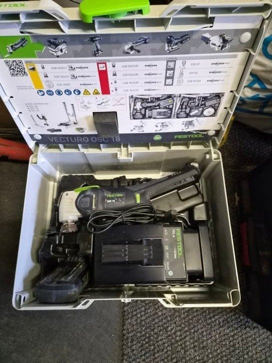 Festool vecturo OSC18  multitool inc accu+lader, Doe-het-zelf en Verbouw, Ophalen, Minder dan 600 watt, 70 mm of meer