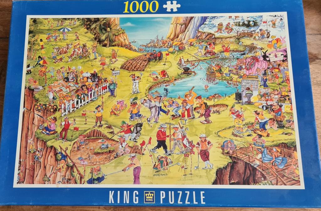 King puzzel 1000 stukjes, Ophalen, 500 t/m 1500 stukjes, Zo goed als nieuw