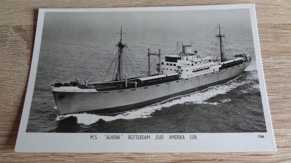 m.s. Alhena, Verzenden, Zo goed als nieuw, Kaart, Foto of Prent
