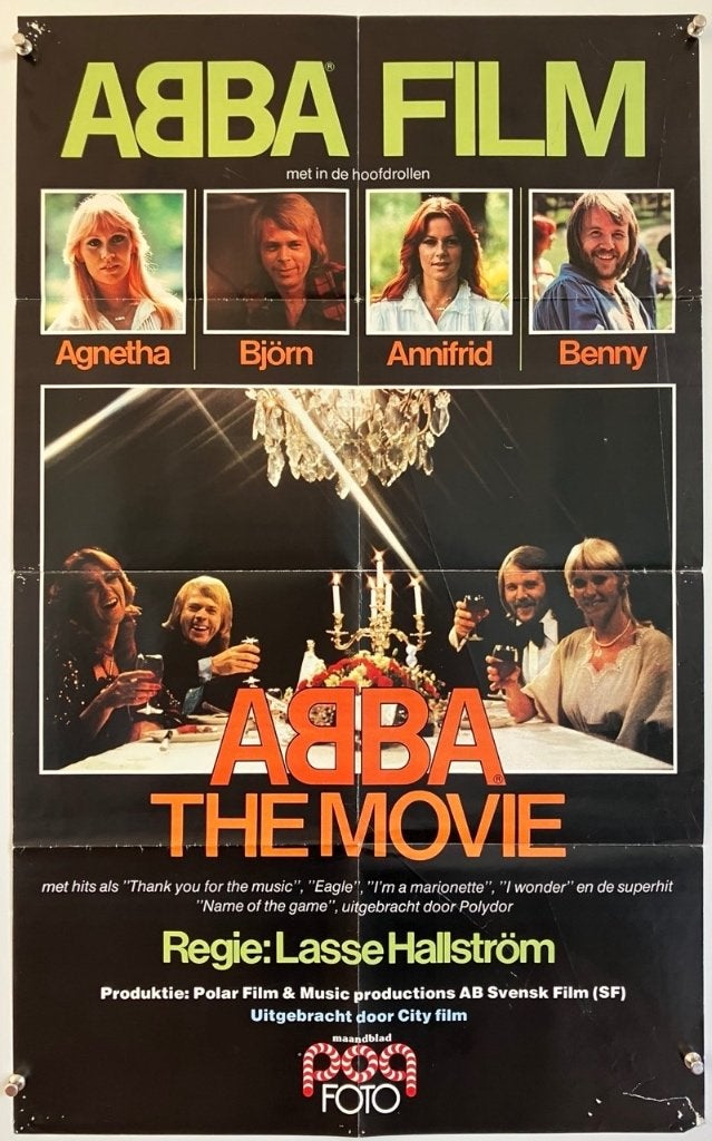 Abba - De film (1977) - Poster, Verzenden, A1 t/m A3, Film en Tv, Rechthoekig Staand