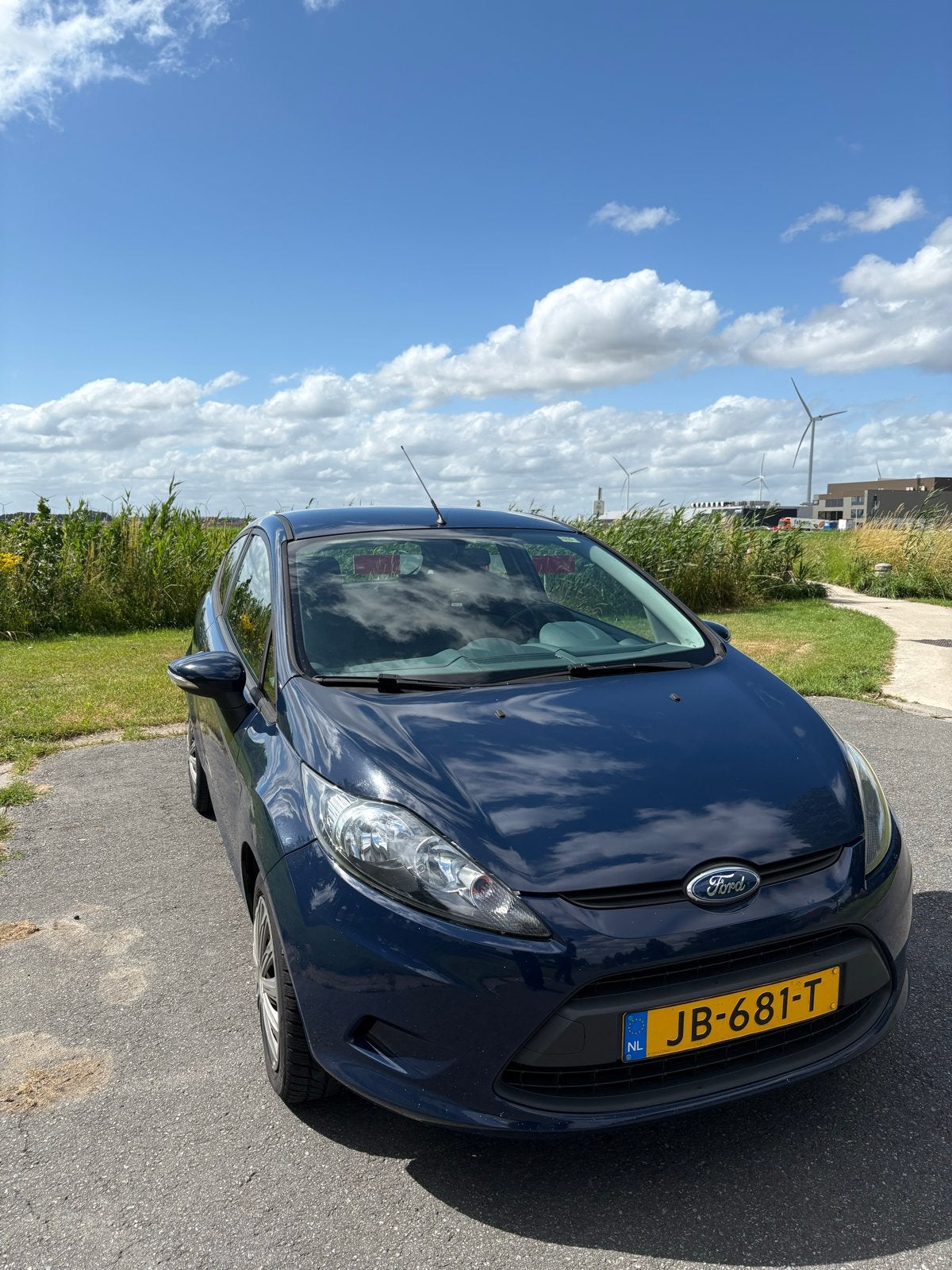 Ford Fiësta 1.25 2009 BIEDEN MAG!, Voorwielaandrijving, 4 cilinders, Blauw, Handgeschakeld