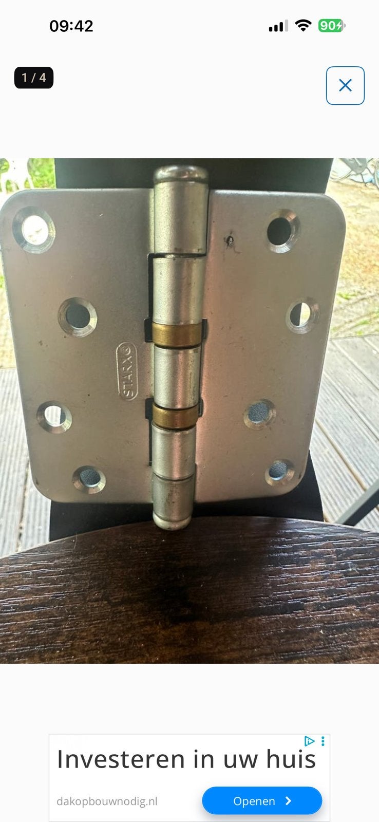 STARX kogellagerscharnier 89x89 -NU VANAF €1,00 PER STUK!!, Ophalen, Nieuw, Scharnier