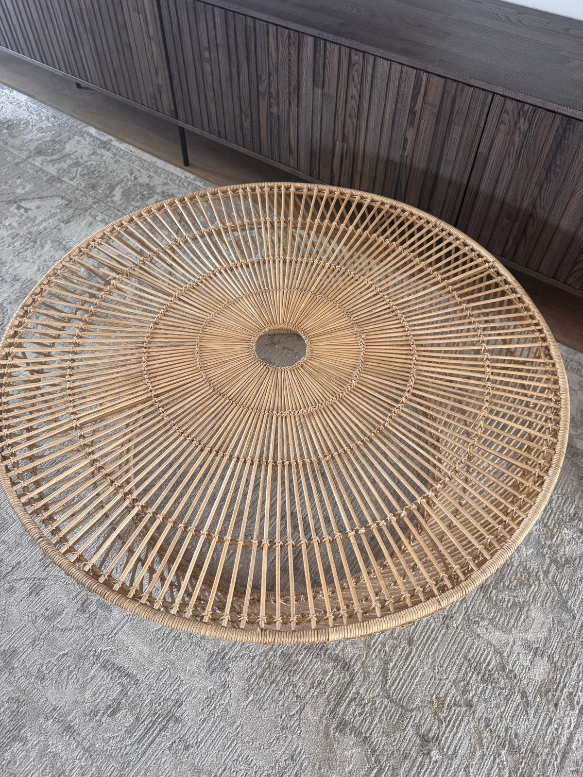 HK Living rotan salontafel, Ophalen, Overige materialen, Rond, 50 tot 100 cm