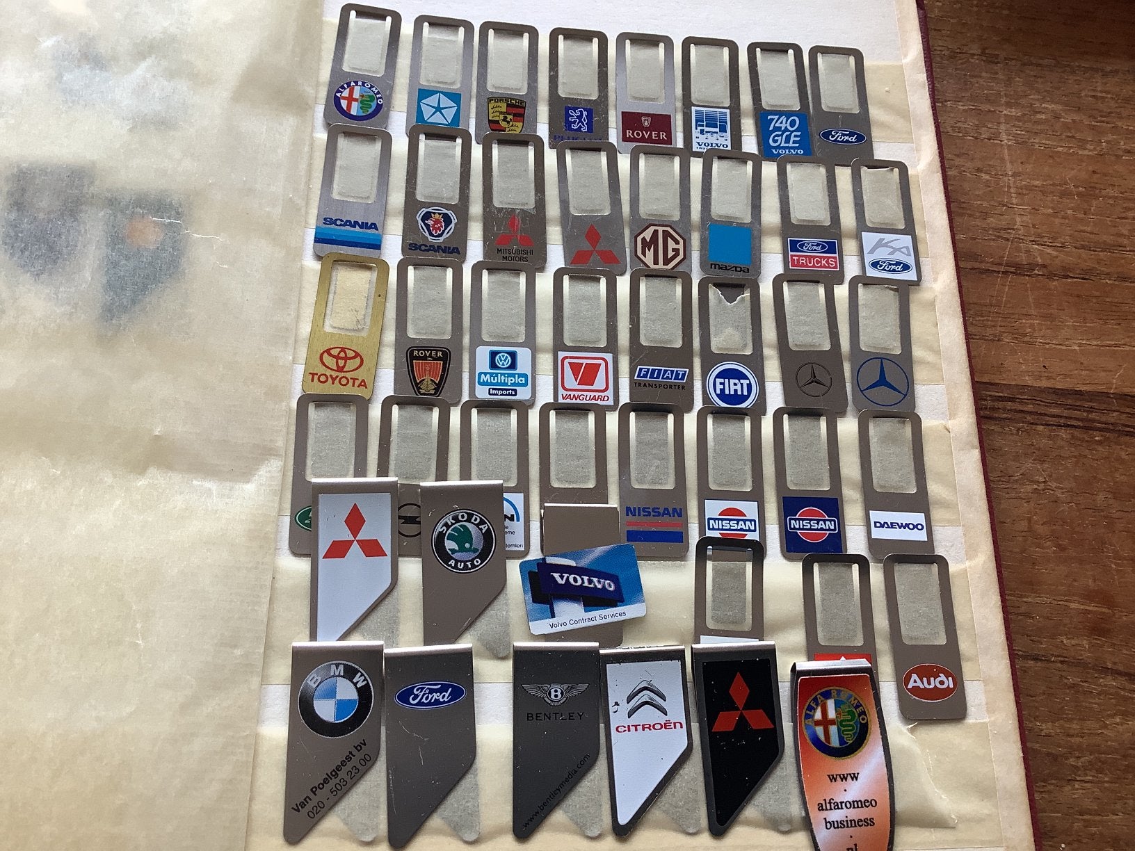 44 paperclips automerken, Verzamelen, Merken en Reclamevoorwerpen, Ophalen of Verzenden, Zo goed als nieuw, Overige typen