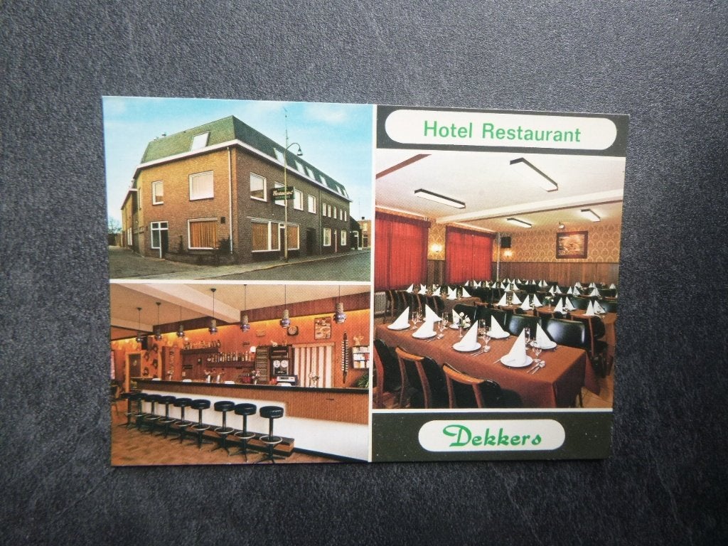 Ossendrecht, hotel restaurant Dekkers/interieur, Verzamelen, Ansichtkaarten | Nederland, Verzenden, 1980 tot heden, Ongelopen