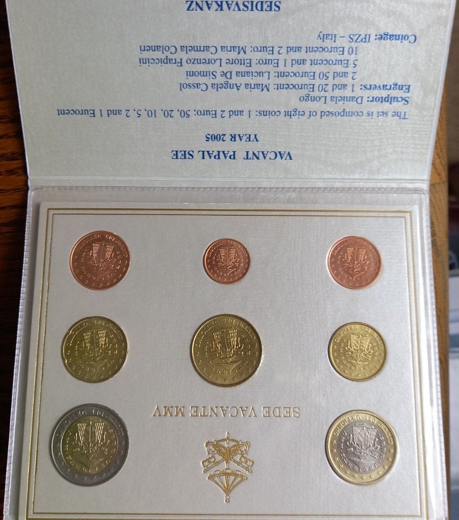 Muntset Vaticaan 2005 BU, Ophalen of Verzenden, Vaticaanstad, Overige waardes, Setje