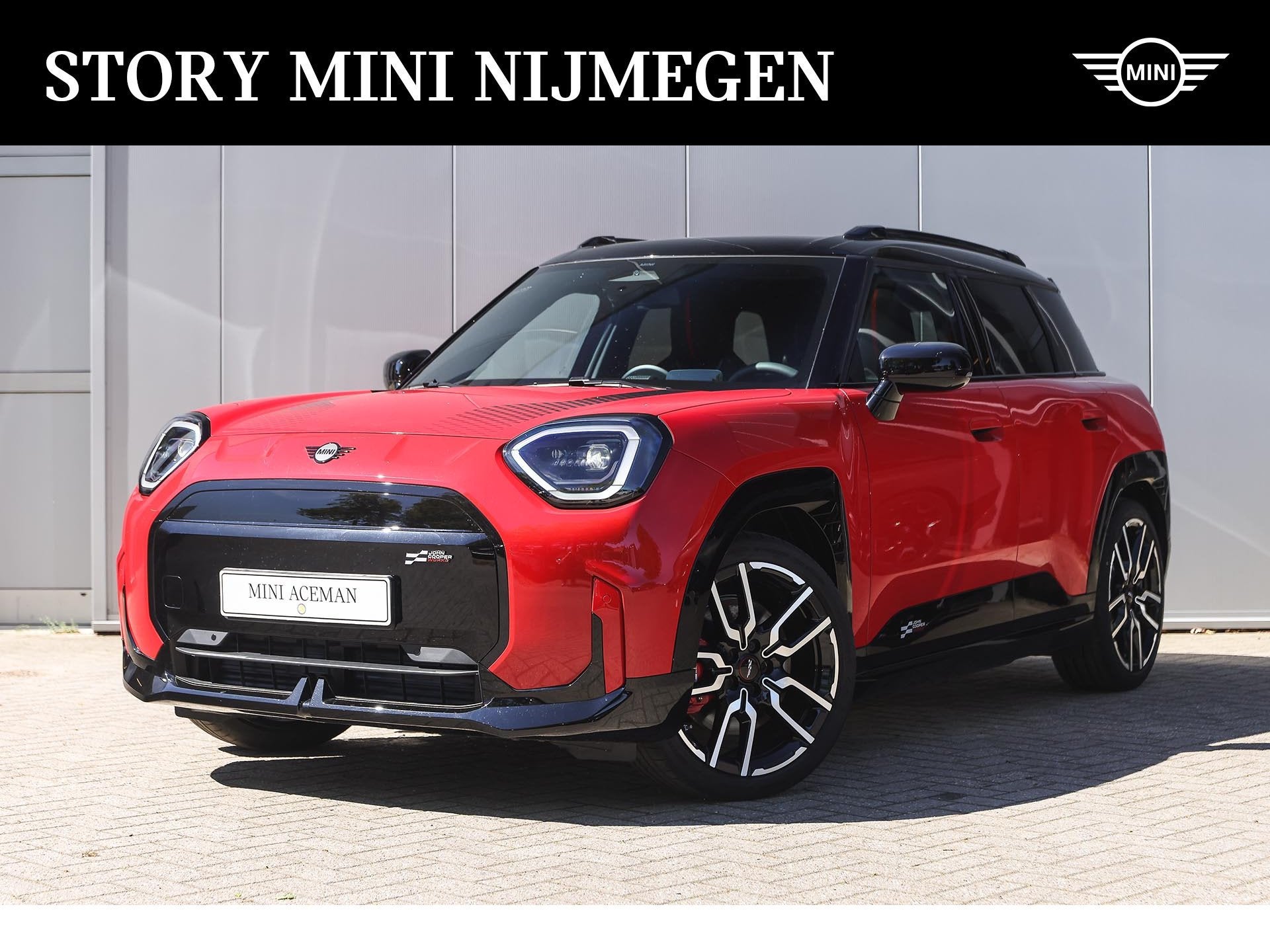 MINI Aceman E / John Cooper Works / Pakket M / 19" JCW Spoke, Dealer onderhouden, Zwart, Leder en Stof, 1725 kg
