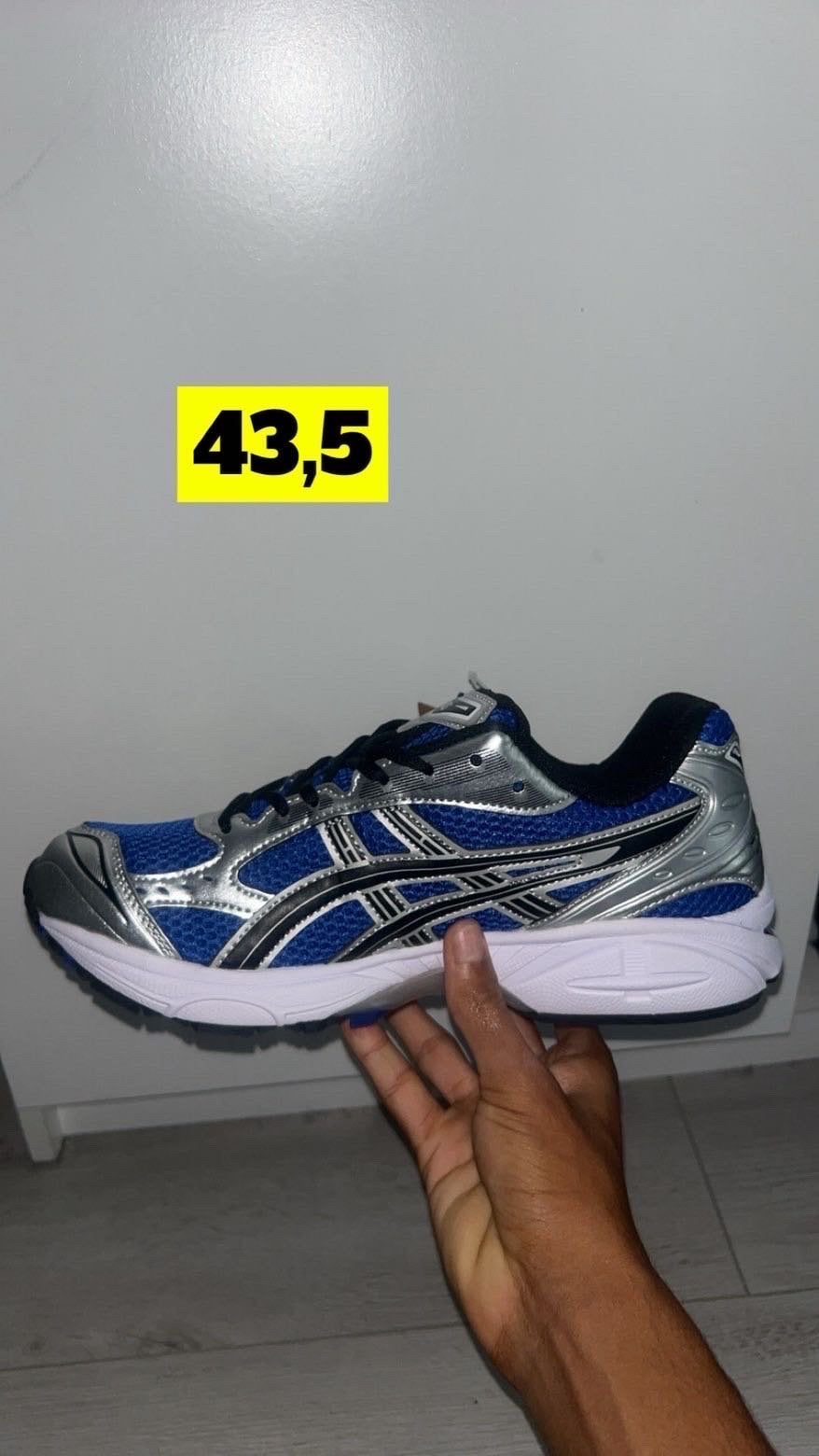 ASICS Sportschoenen Maat 43,5 - Blauw/Zilver, Kleding | Heren, Schoenen, Ophalen of Verzenden, Nieuw, Blauw, Sneakers of Gympen