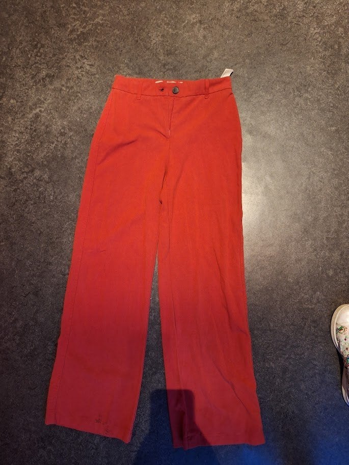 Broek Flaired rood Bershka maat 36, Ophalen of Verzenden, Zo goed als nieuw, Maat 36 (S), Lang