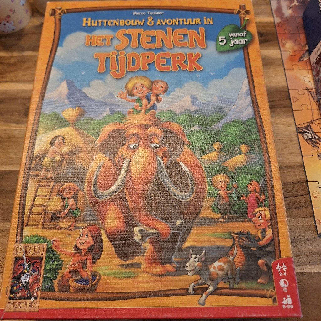 Het Stenen Tijdperk: Huttenbouw & Avontuur (999 Games), Een of twee spelers, Ophalen of Verzenden, Gebruikt, 999 Games