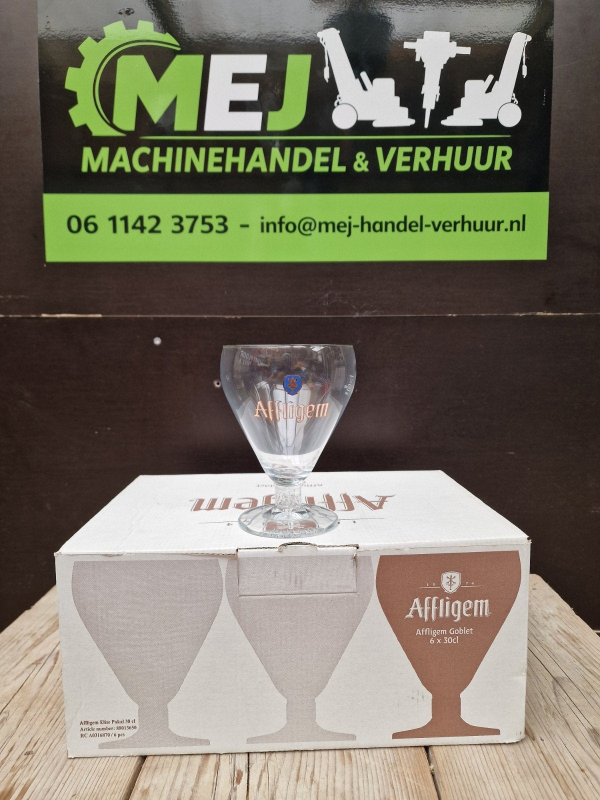 Affligem bierglazen – 30 cl – 6 stuks, Ophalen, Nieuw, Glas of Glazen, Overige merken
