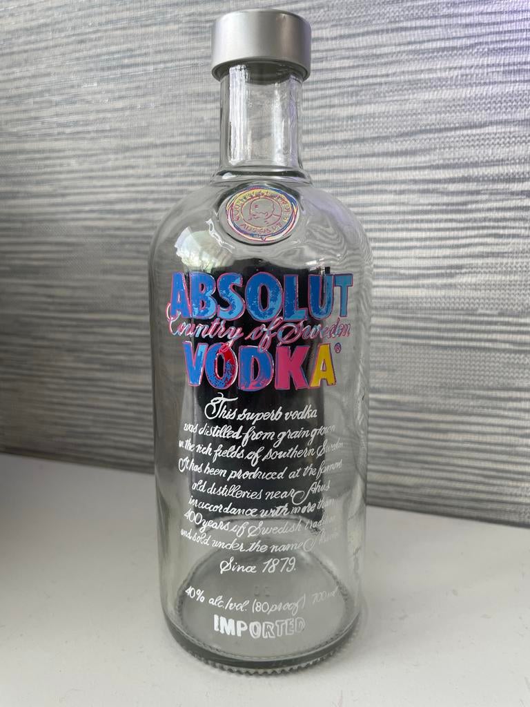 Absolut Vodka - Andy Warhol fles, Ophalen of Verzenden, Gebruikt, Verpakking