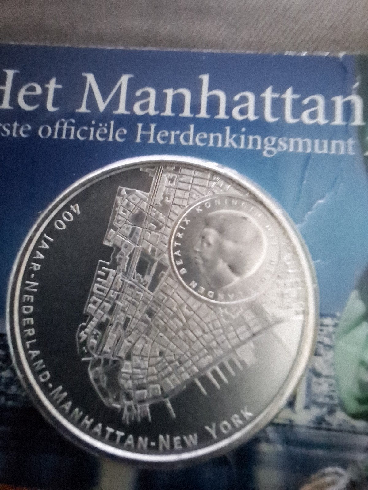 Het Manhattan vijfje., Postzegels en Munten, Munten | Nederland, Ophalen, Koningin Beatrix, Losse munt