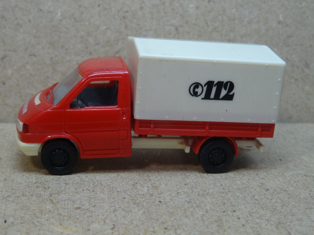 HERPA 1/87, VW T-4 Transporter + Huif, Zie Foto`s, Ophalen of Verzenden, Zo goed als nieuw, Bus of Vrachtwagen, Herpa