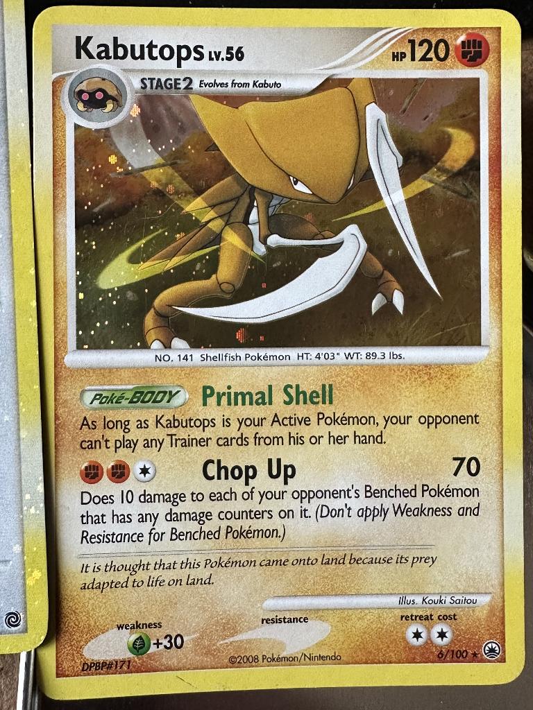 Kabutops (Lv.56) kaart uit de Pokémon TCG-set Majestic Dawn, Ophalen, Zo goed als nieuw, Losse kaart, Foil