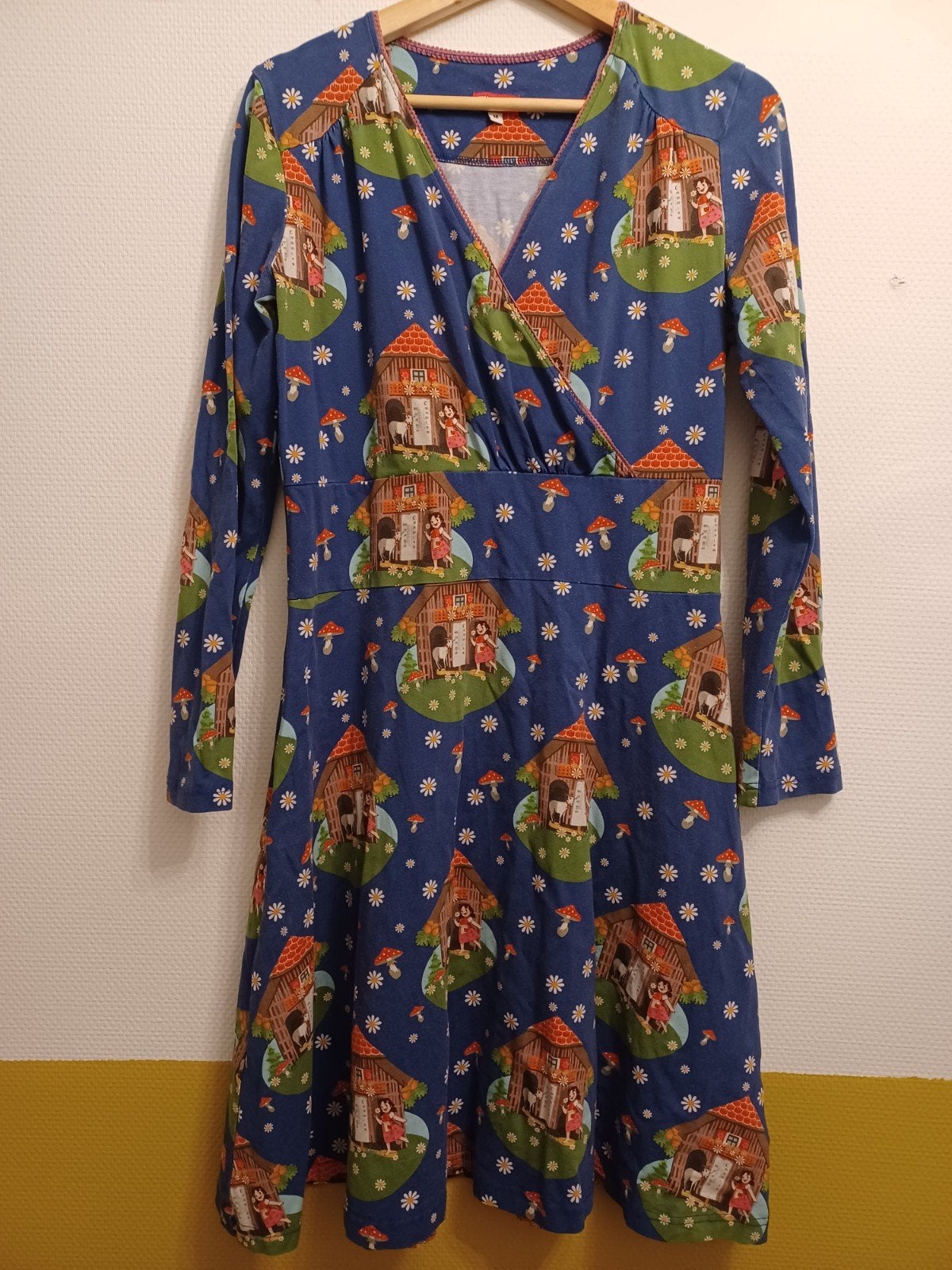 Tante Betsy jurk - maat M, Kleding | Dames, Tante Betsy, Blauw, Gedragen, Boven de knie