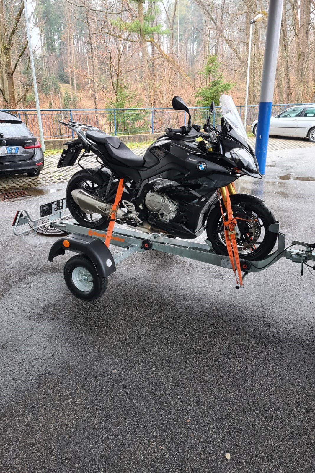 Motoraanhanger 1 of 2 motoren demontabel kantelbaar marathon, Ophalen, Zo goed als nieuw