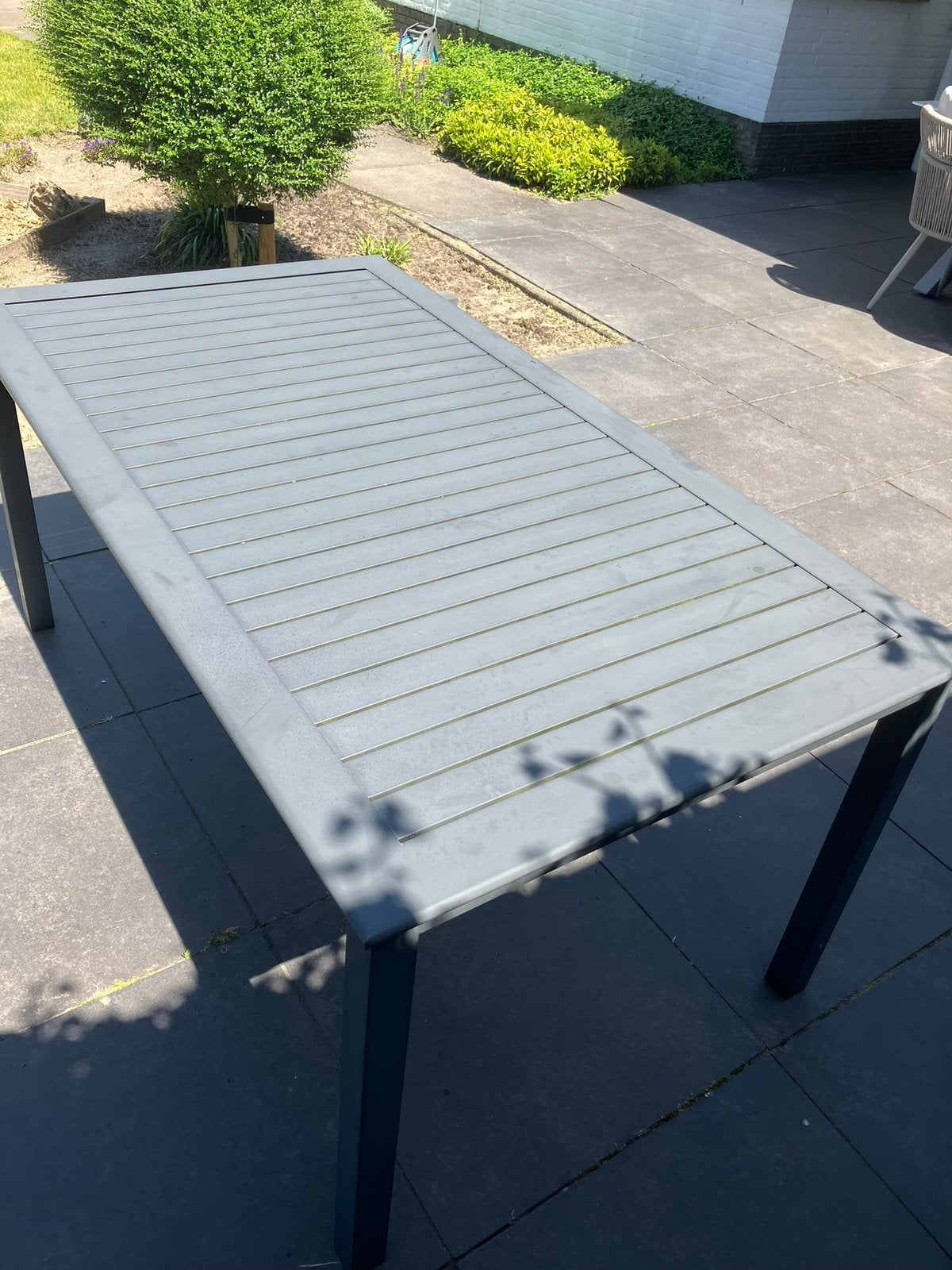 Tuintafel metk Hartman, Tuin en Terras, Tuintafels, Ophalen, Gebruikt, Rechthoekig, Aluminium