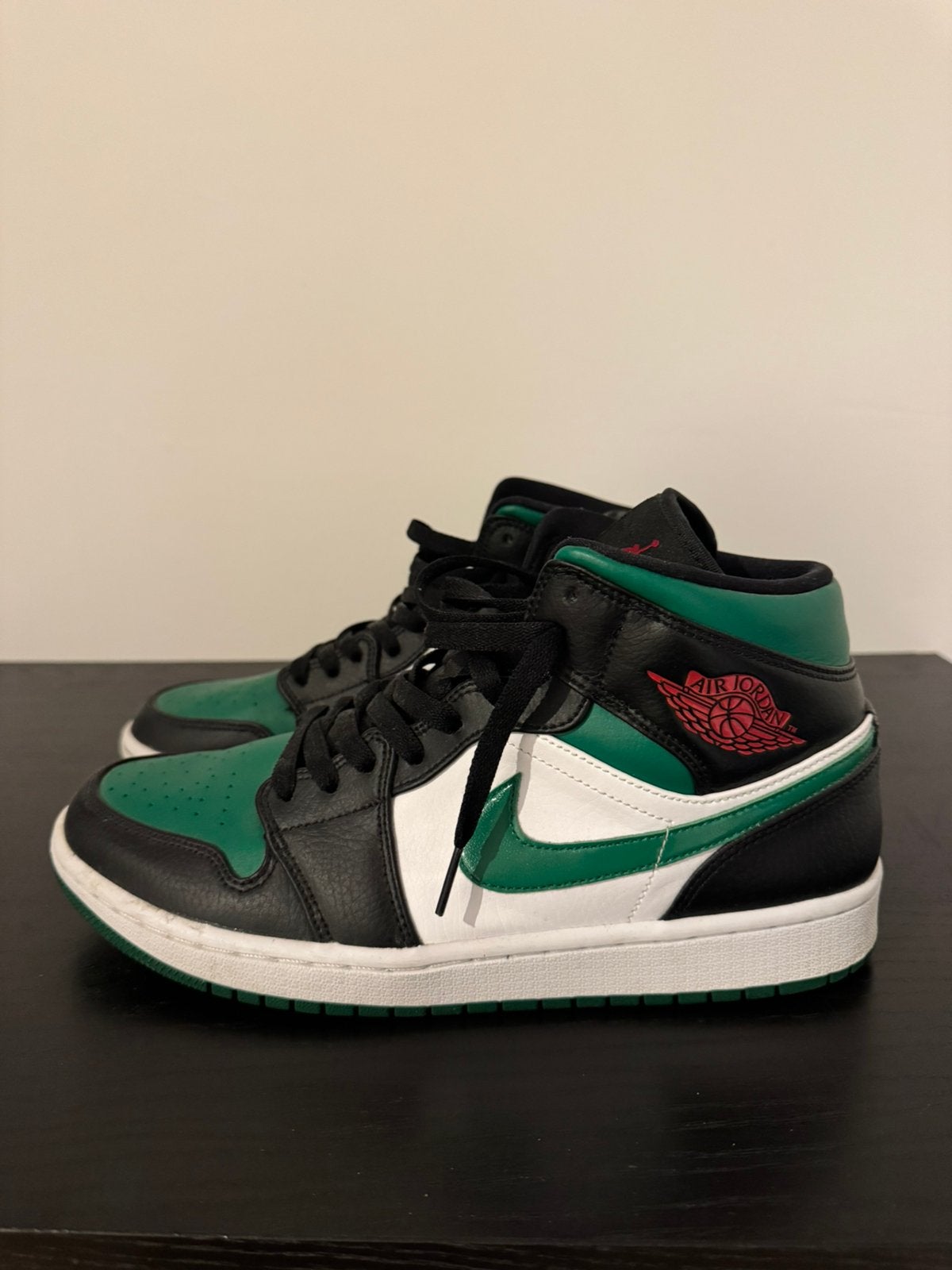 Nike air jodan mid green toe maat 44, Overige kleuren, Ophalen of Verzenden, Sneakers of Gympen, Gedragen