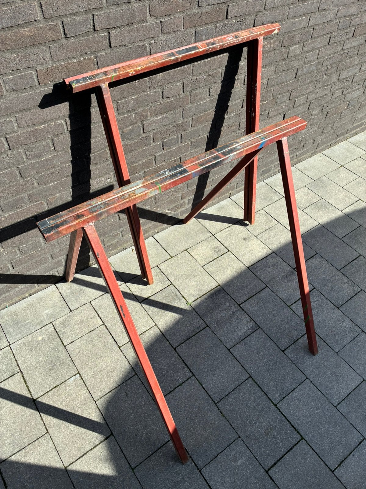 Schragen inklapbaar zwaar uitgevoerd!, Ophalen, Gebruikt, Overige typen, Minder dan 2 meter