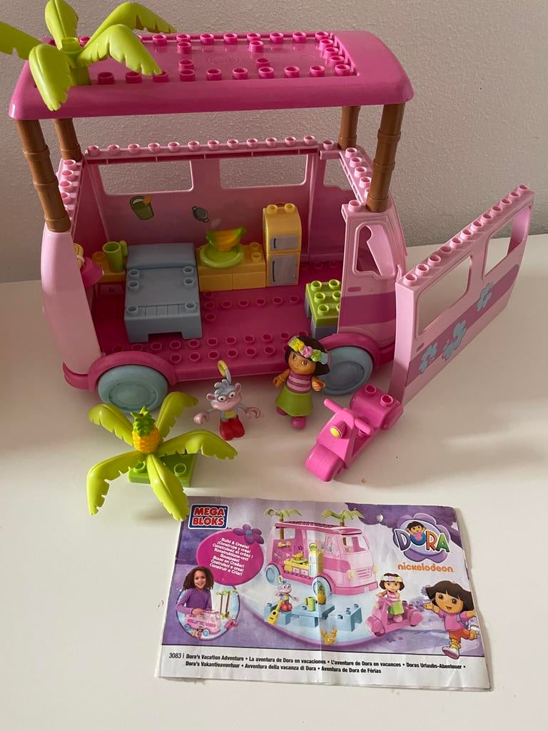 Dora’s vakantieavontuur Mega Bloks, Kinderen en Baby's, Speelgoed | Bouwstenen, Ophalen of Verzenden, Gebruikt, Megabloks