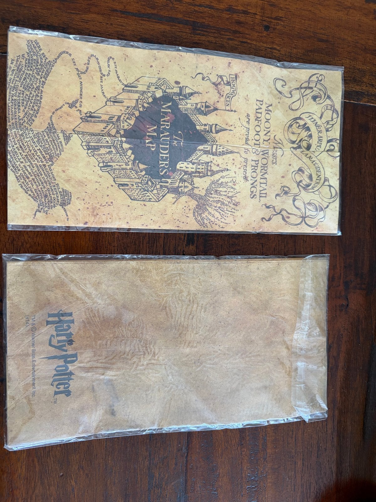 Harry Potter Marauder's Map Replica 2x - Nieuw in verpakking, Ophalen of Verzenden, Nieuw, Replica
