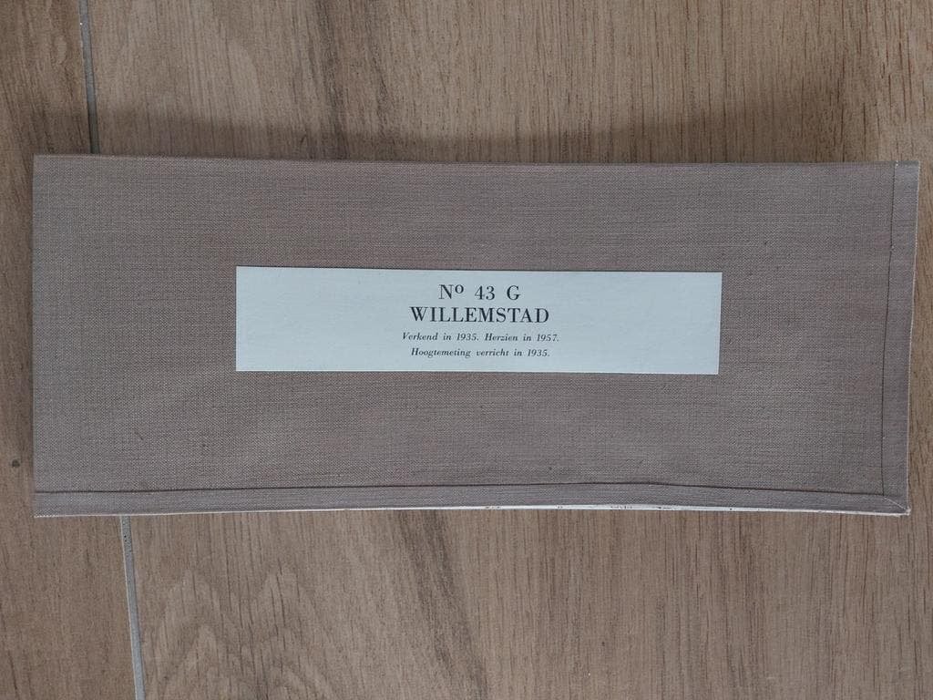 43G Willemstad DInteloord Steenbergen Stafkaart uit 1959, Topografische Dienst Nederland, Ophalen of Verzenden, 1800 tot 2000