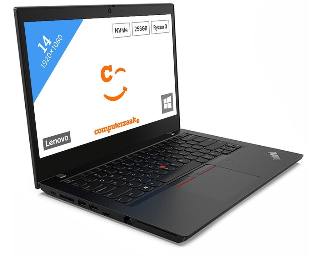Lenovo ThinkPad L14 Gen 1/AMD Ryzen 3/8GB/256GB/Windows 11, 256 GB, 2 tot 3 Ghz, Qwerty, 8 GB