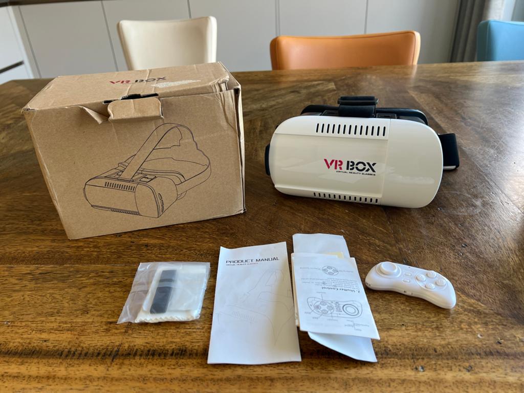 VR Box Virtual Reality Bril met Controller, Ophalen, Zo goed als nieuw, VR-bril, Telefoon