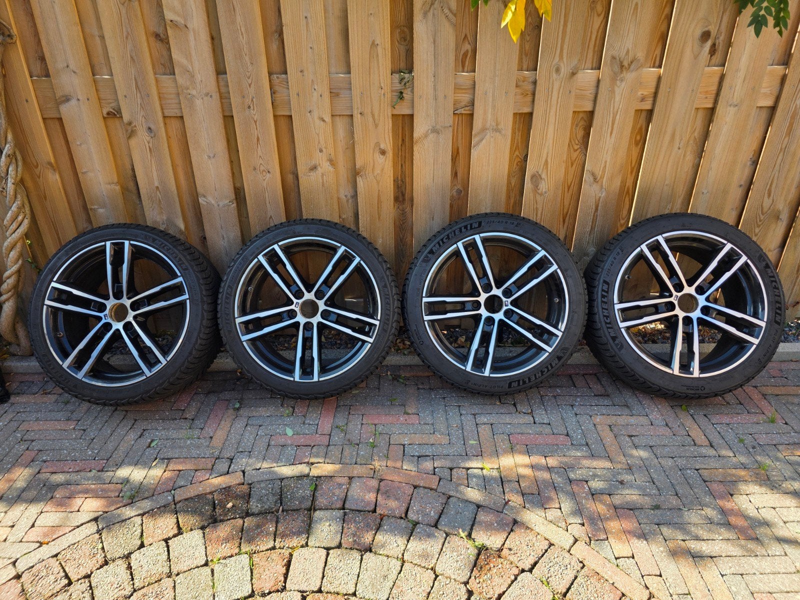 Originele BMW 1/2 serie 18 inch 719M breedset winterbanden, Ophalen, 18 inch, Gebruikt, Banden en Velgen